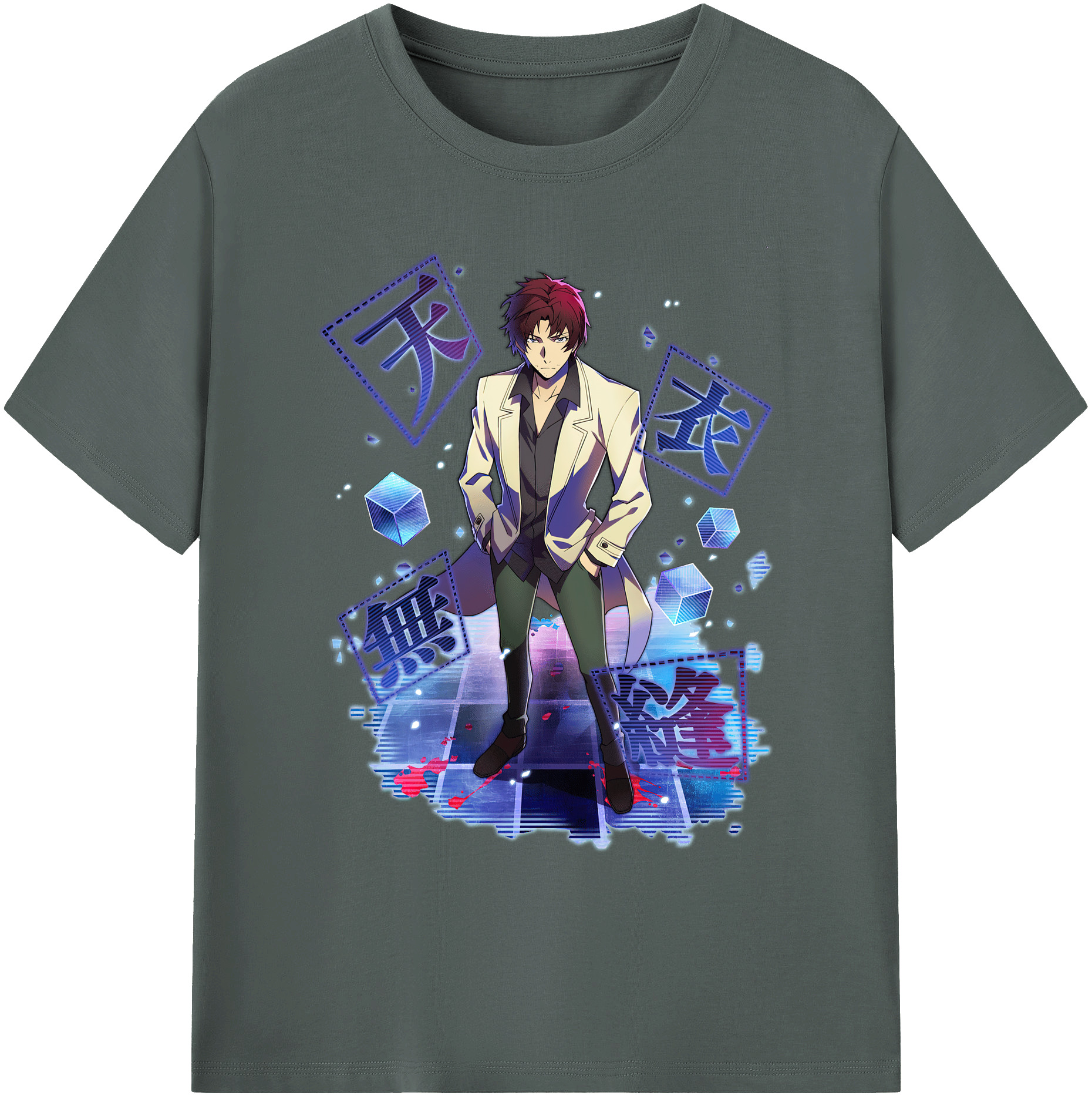 （画像用） 文豪ストレイドッグス Bungo Stray Dogs 綿100％ メンズ半袖Tシャツ｜肌触りやわらか＆通気性